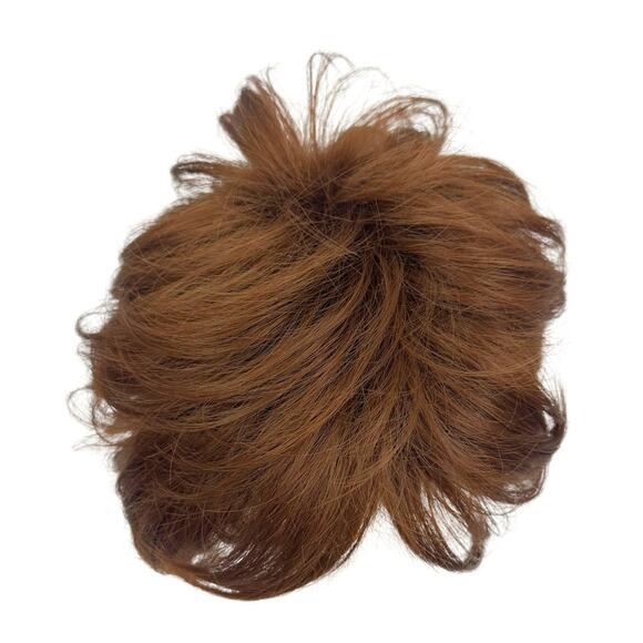 Anna Emma synthetic heat resistant short wig auburn red layered cut - Picture 3 of 9